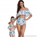 Vovotrade Family Holiday Beach Bathing Suit Mother and Daughter Print Two Piece Swimsuit Swimwear Blue B07N6YLRP8